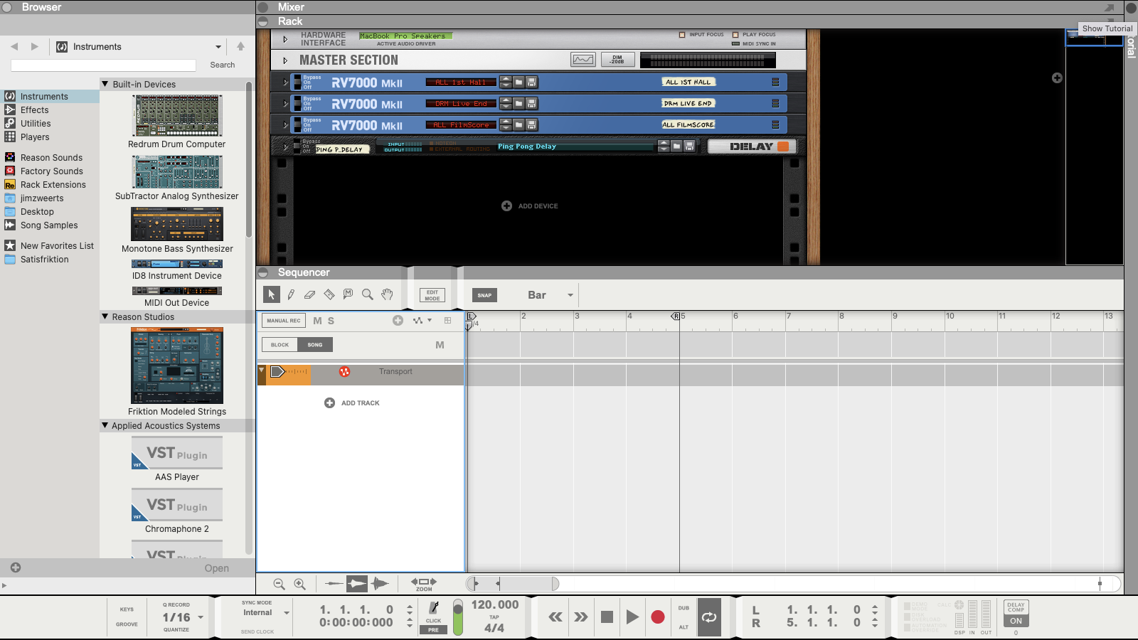 Propellerhead Reason Lite Version 11